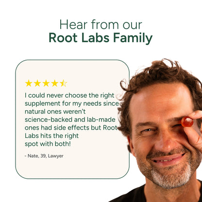 Root Labs 10-in-1 Alpha Shilajit Gummies | 4000 mg Pure Himalayan Shilajit, Tongkat Ali, Maca Root, 75% Fulvic Acid | ShilAbsorb Bioavailability Tech | Sugar-Free Vegan, 85+ Trace Minerals